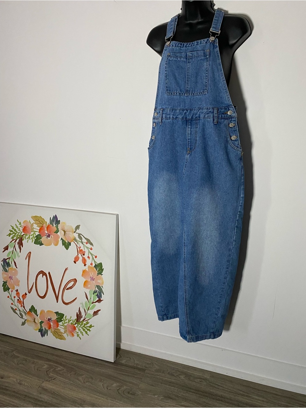 Forever 21 Blue Denim Women’s Overalls Dress
